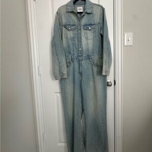 Zara Denim Jumpsuit